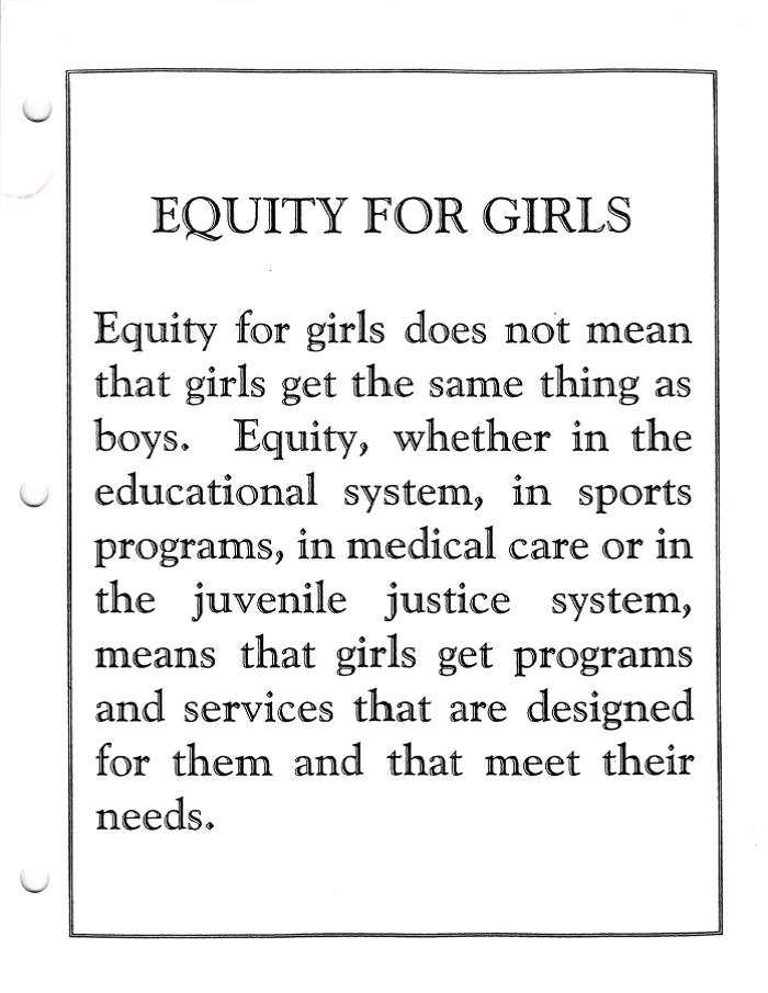 Equity for Girls